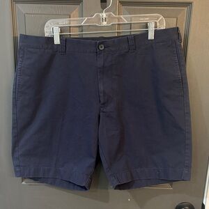 J. Crew Men's Dark Blue Flat Front Shorts